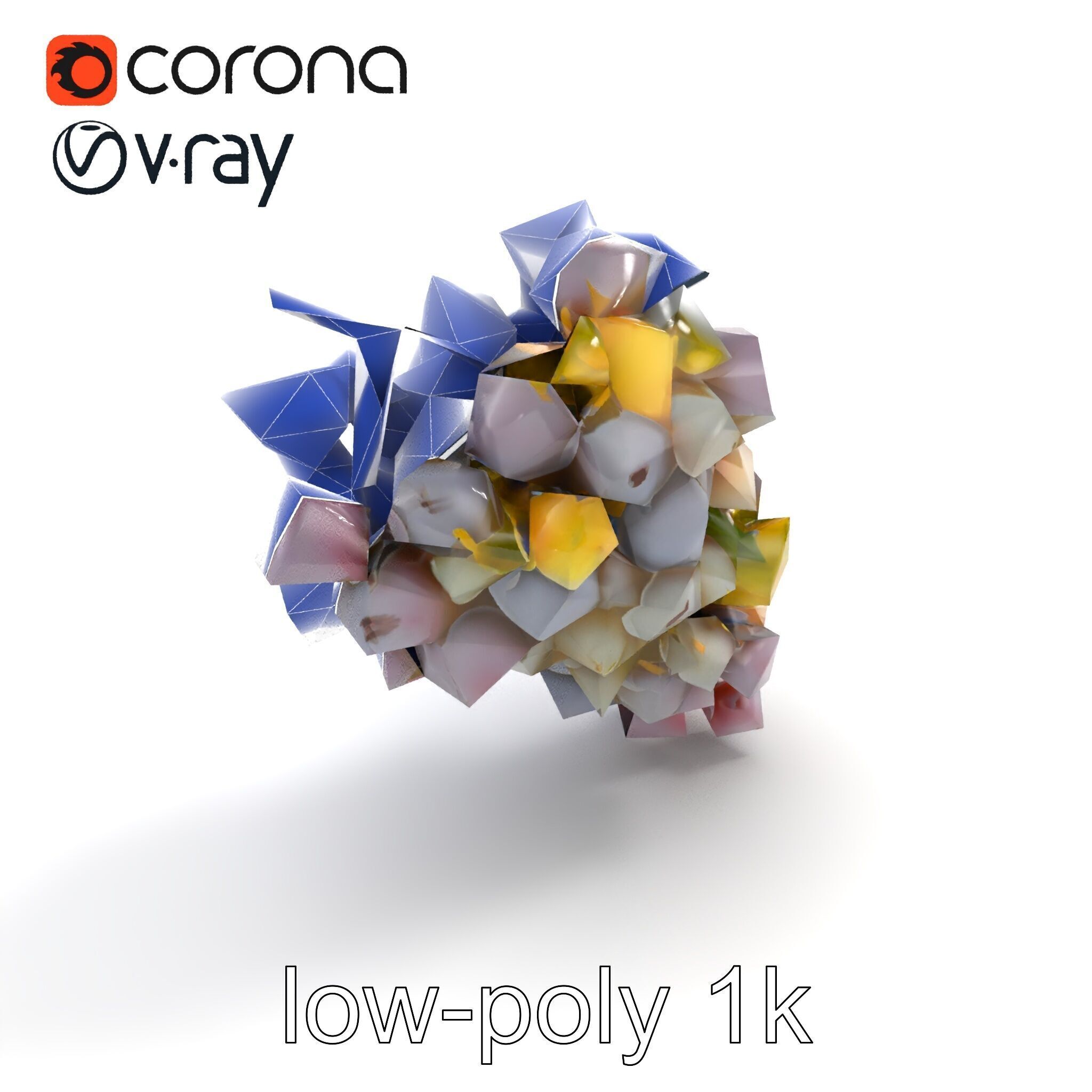 Vineyard Grape Bunch Model Pack with Rustic Appeal Low-poly 3D model_20