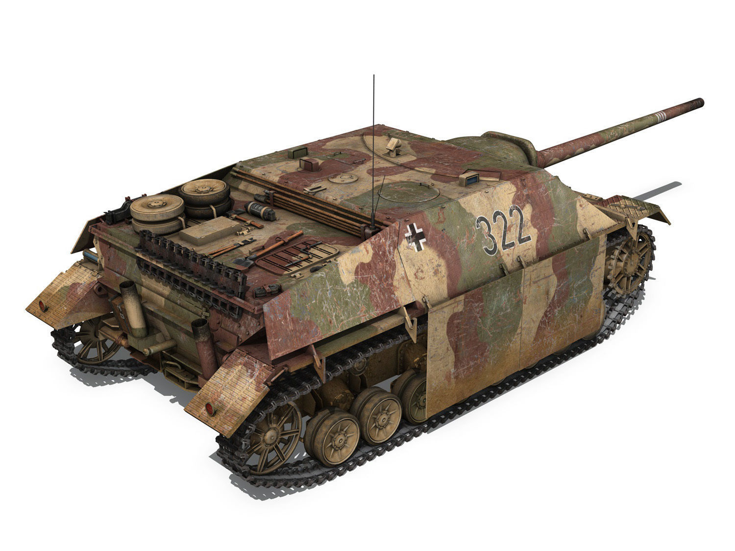 Jagdpanzer IV - L70V - 322 - Late Production 3D model_5