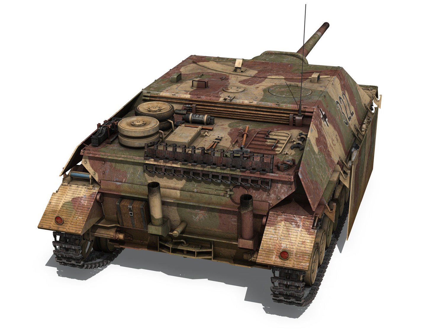 Jagdpanzer IV - L70V - 322 - Late Production 3D model_4