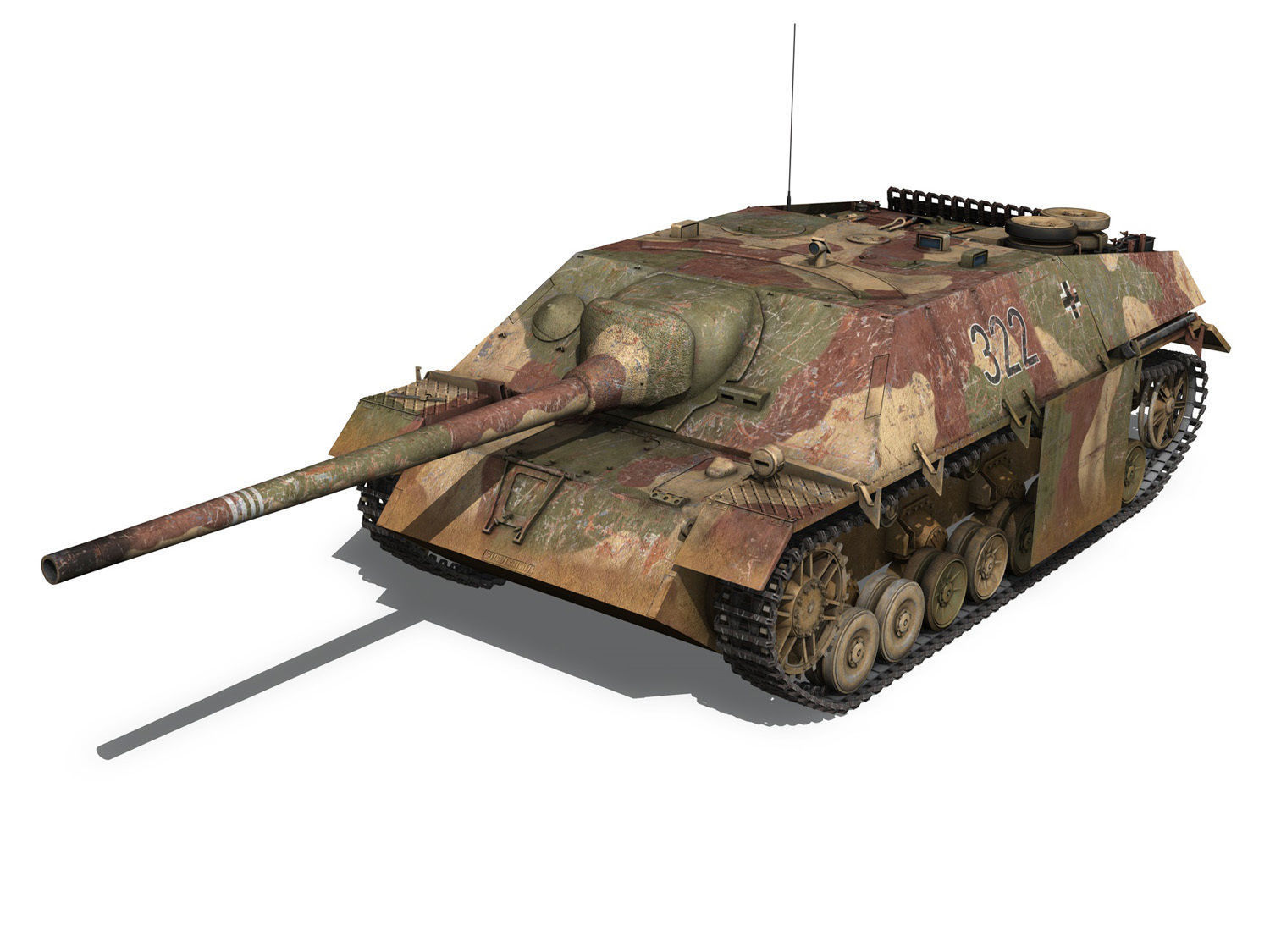Jagdpanzer IV - L70V - 322 - Late Production 3D model_1