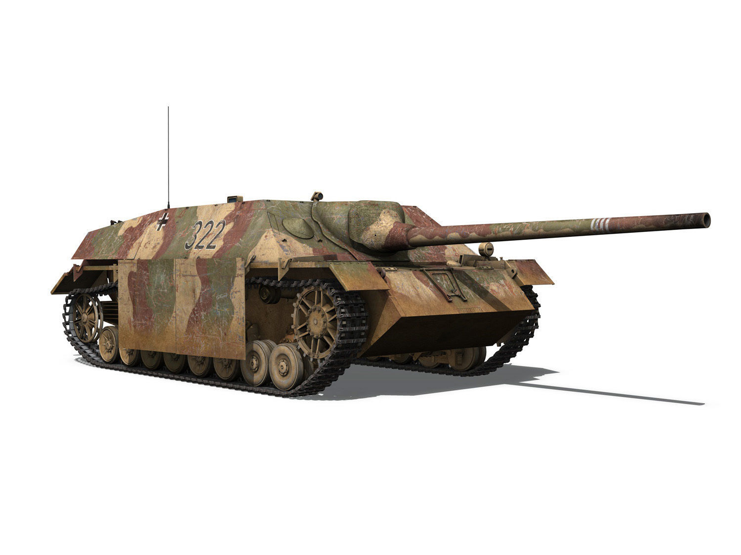 Jagdpanzer IV - L70V - 322 - Late Production 3D model_6