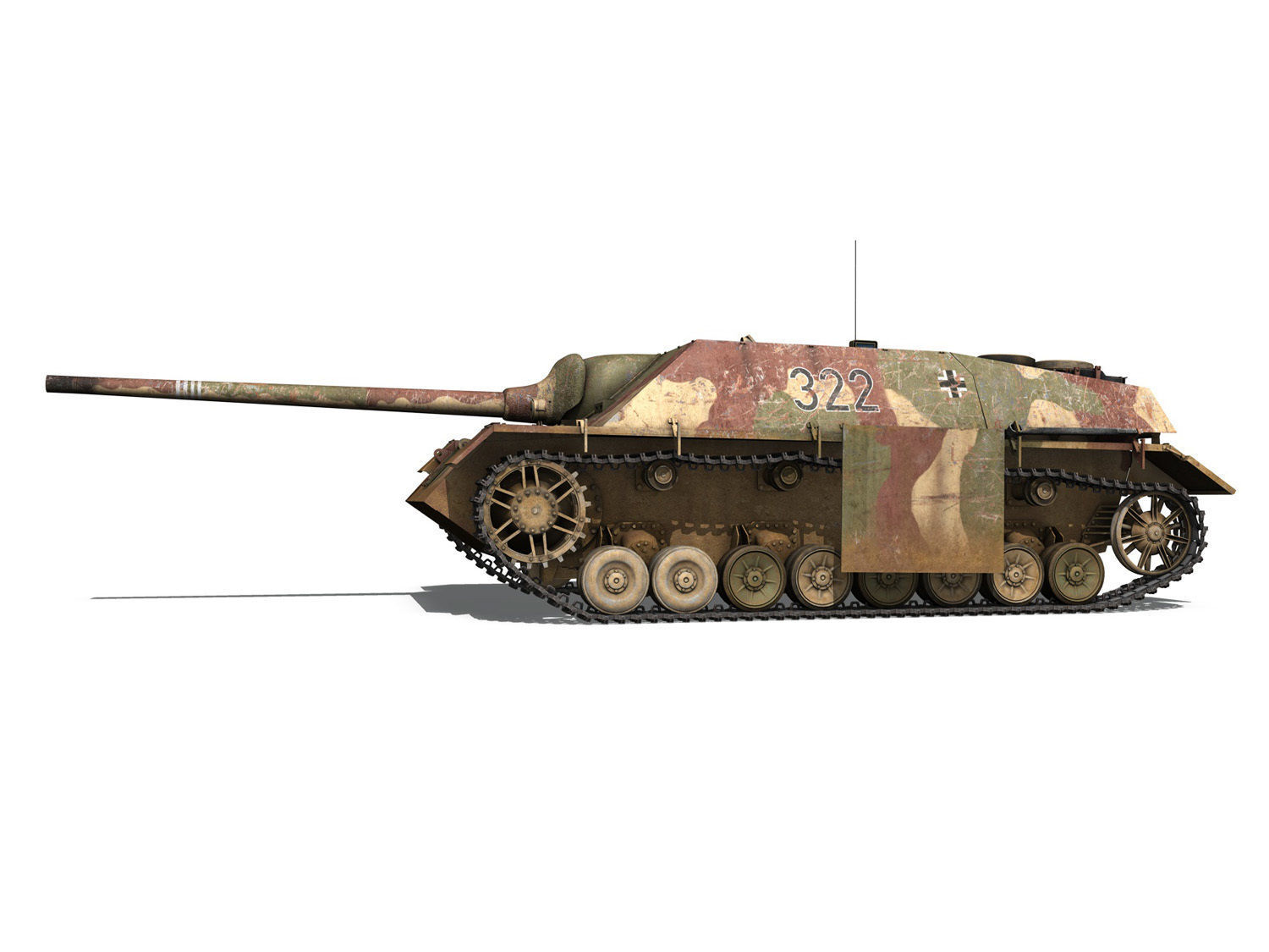Jagdpanzer IV - L70V - 322 - Late Production 3D model_2