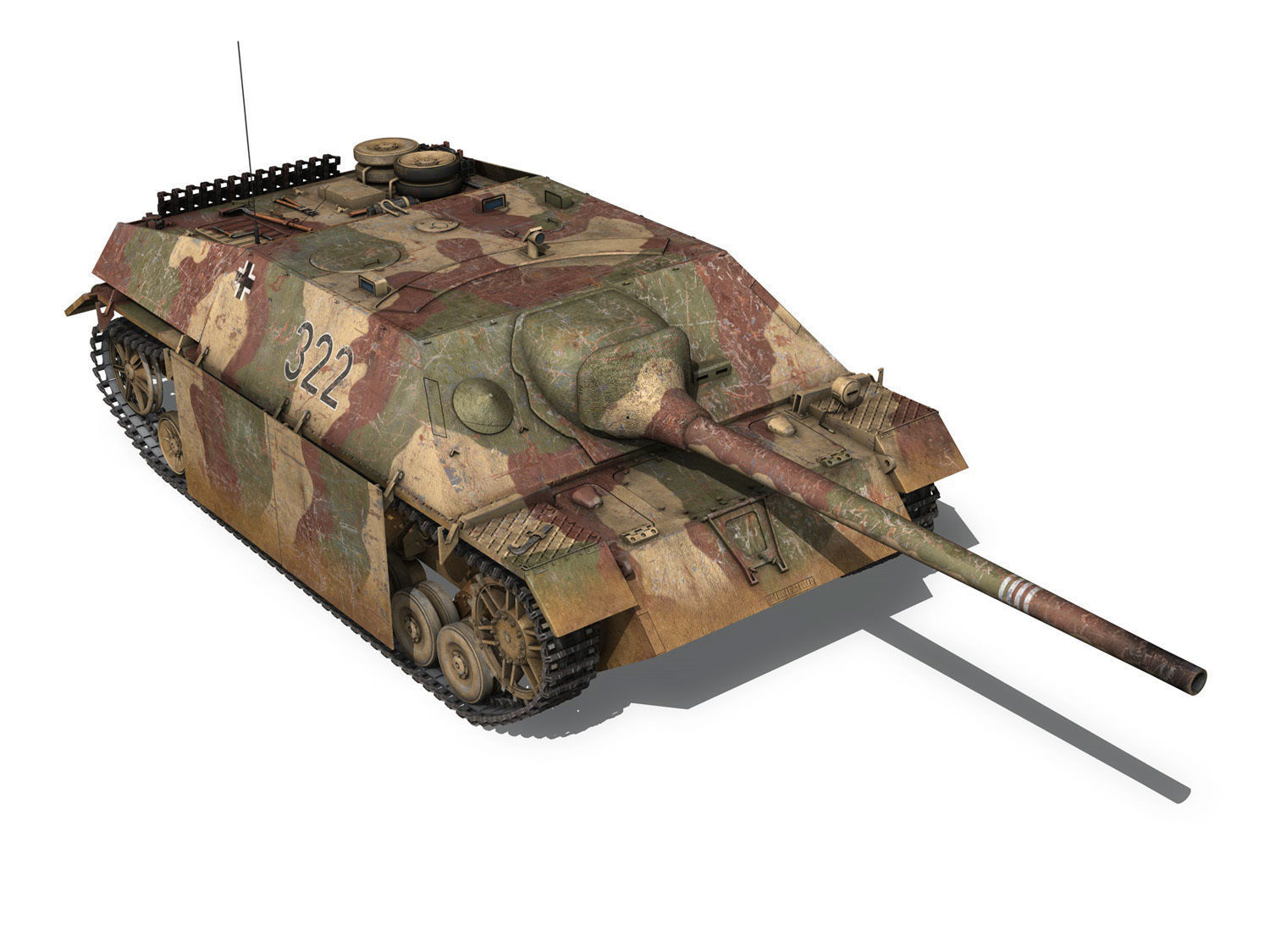 Jagdpanzer IV - L70V - 322 - Late Production 3D model_7