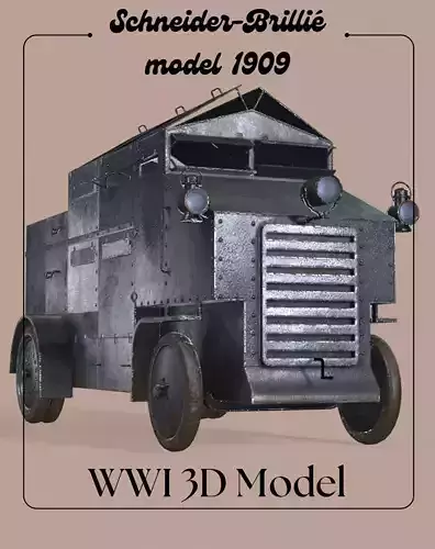 WWI armored car Schneider-Brilli 1909