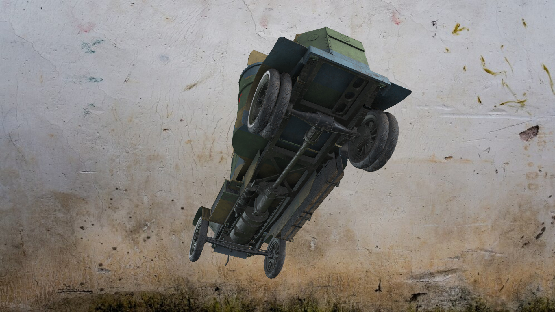 WWI armored car - Austin - 3rd Series 1918 Low-poly 3D model_6