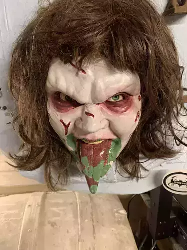 EXORCISM REGAN MCNEIL HEAD SERPENT TONGUE VERSION 3D print model