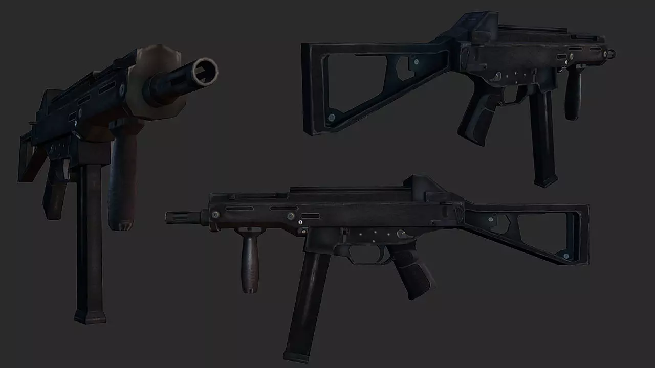 Multi Weapon Pack Low-poly 3D model_0