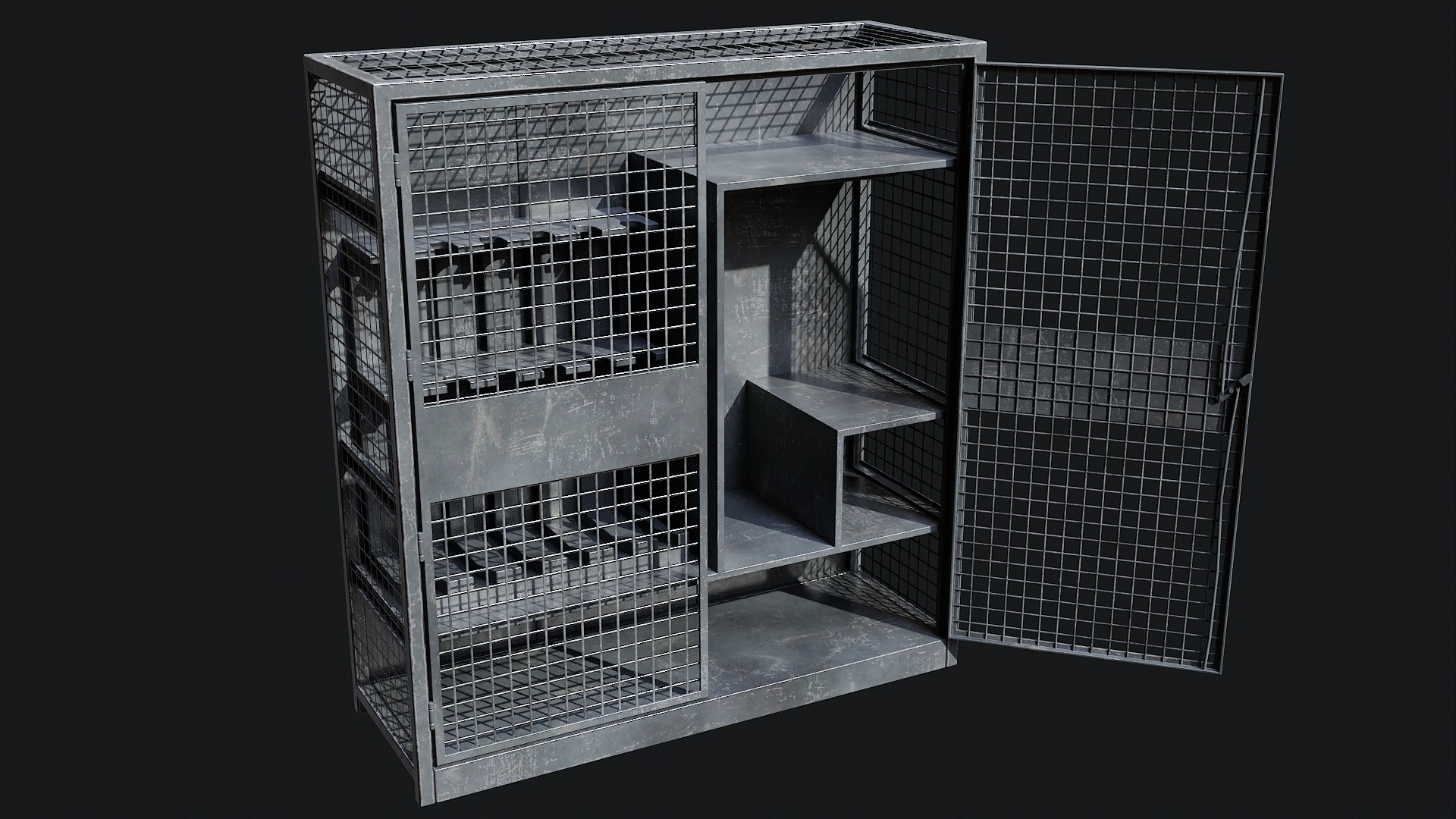 Military Storage Locker - Game Ready PBR 3D Model Collection_9