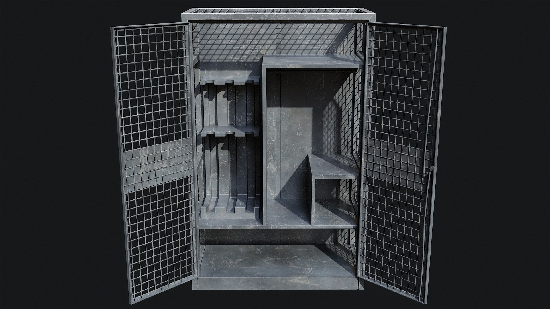 Military Storage Locker - Game Ready PBR 3D Model Collection_8