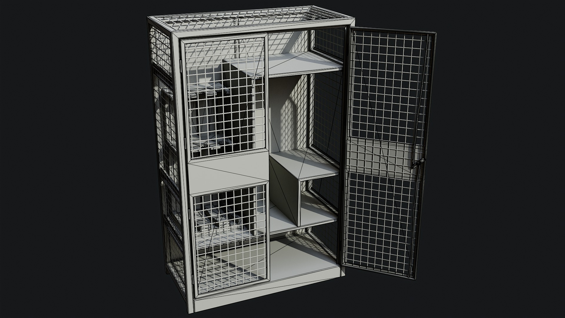 Military Storage Locker - Game Ready PBR 3D Model Collection_16