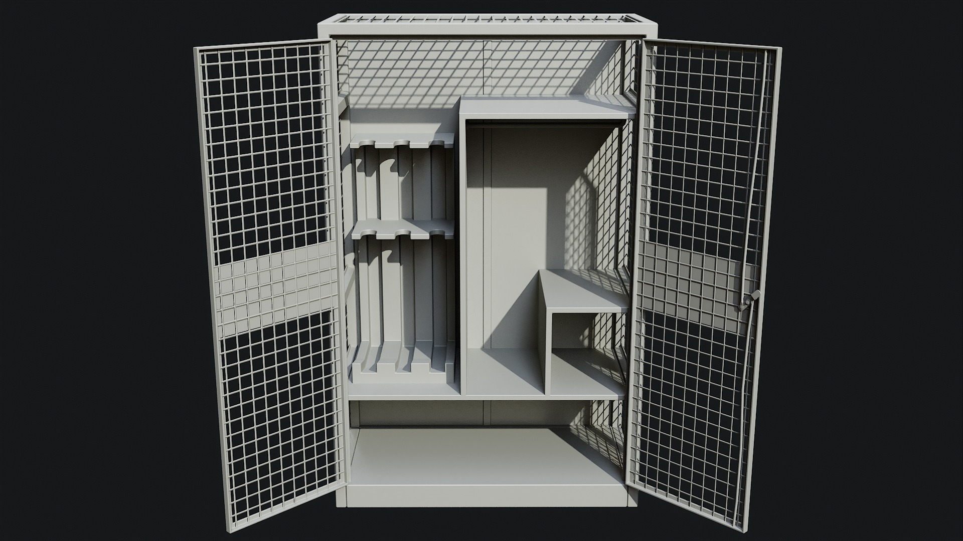 Military Storage Locker - Game Ready PBR 3D Model Collection_17