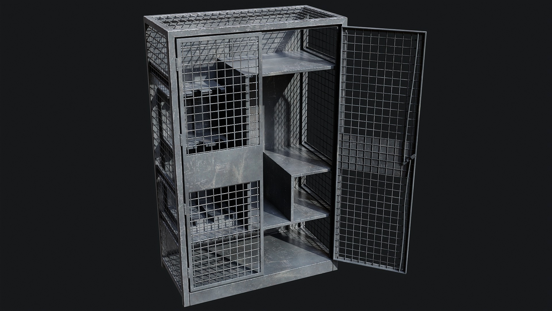Military Storage Locker - Game Ready PBR 3D Model Collection_7
