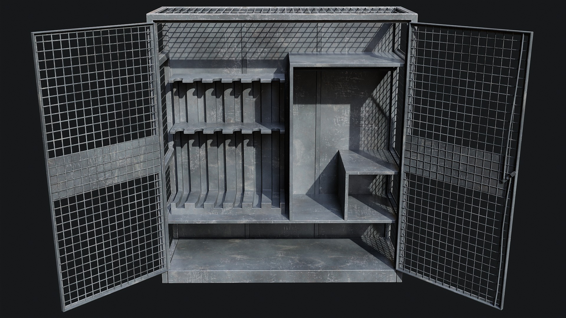 Military Storage Locker - Game Ready PBR 3D Model Collection_10