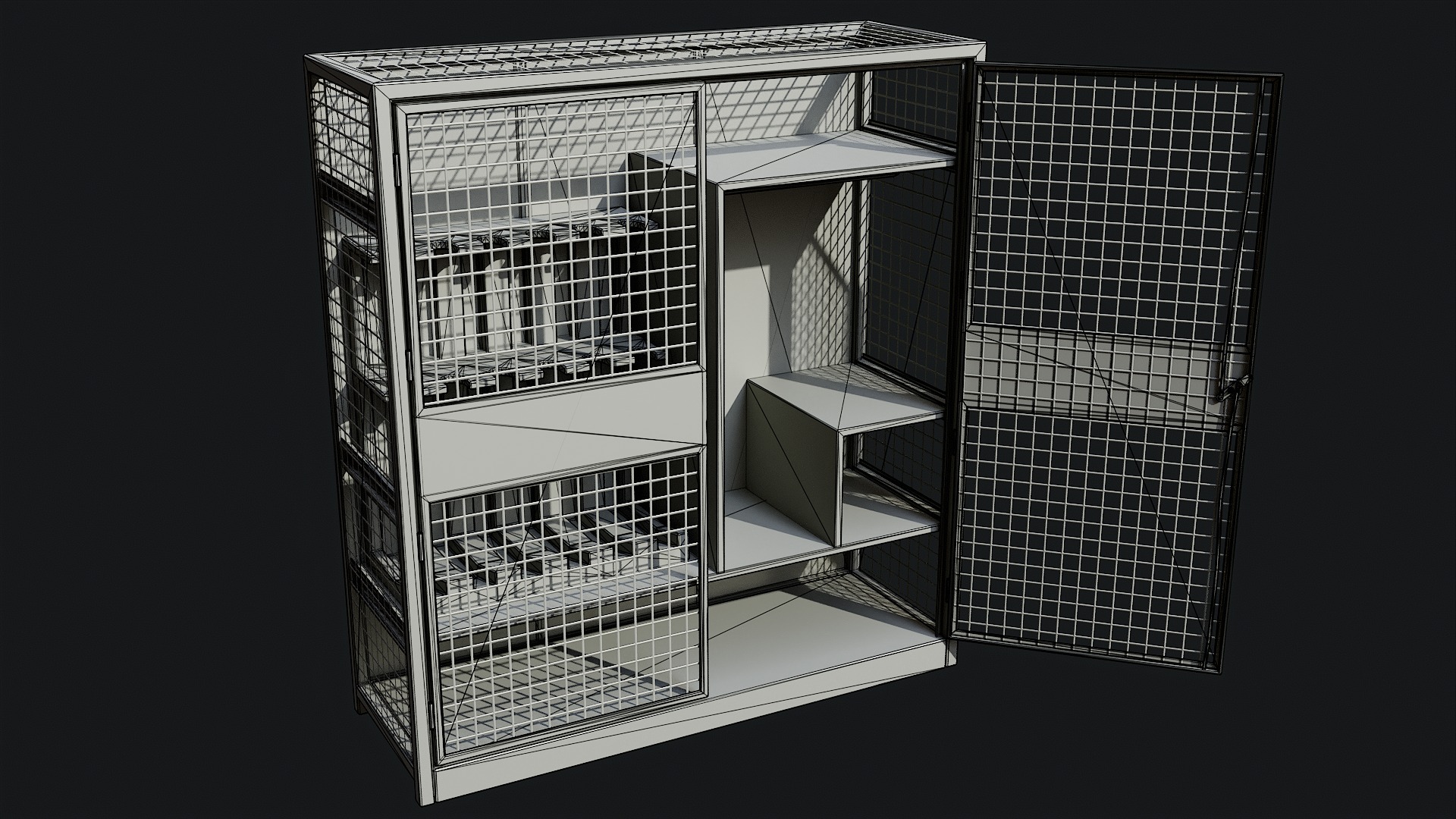 Military Storage Locker - Game Ready PBR 3D Model Collection_20