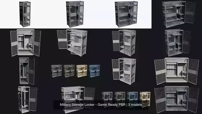 Military Storage Locker - Game Ready PBR