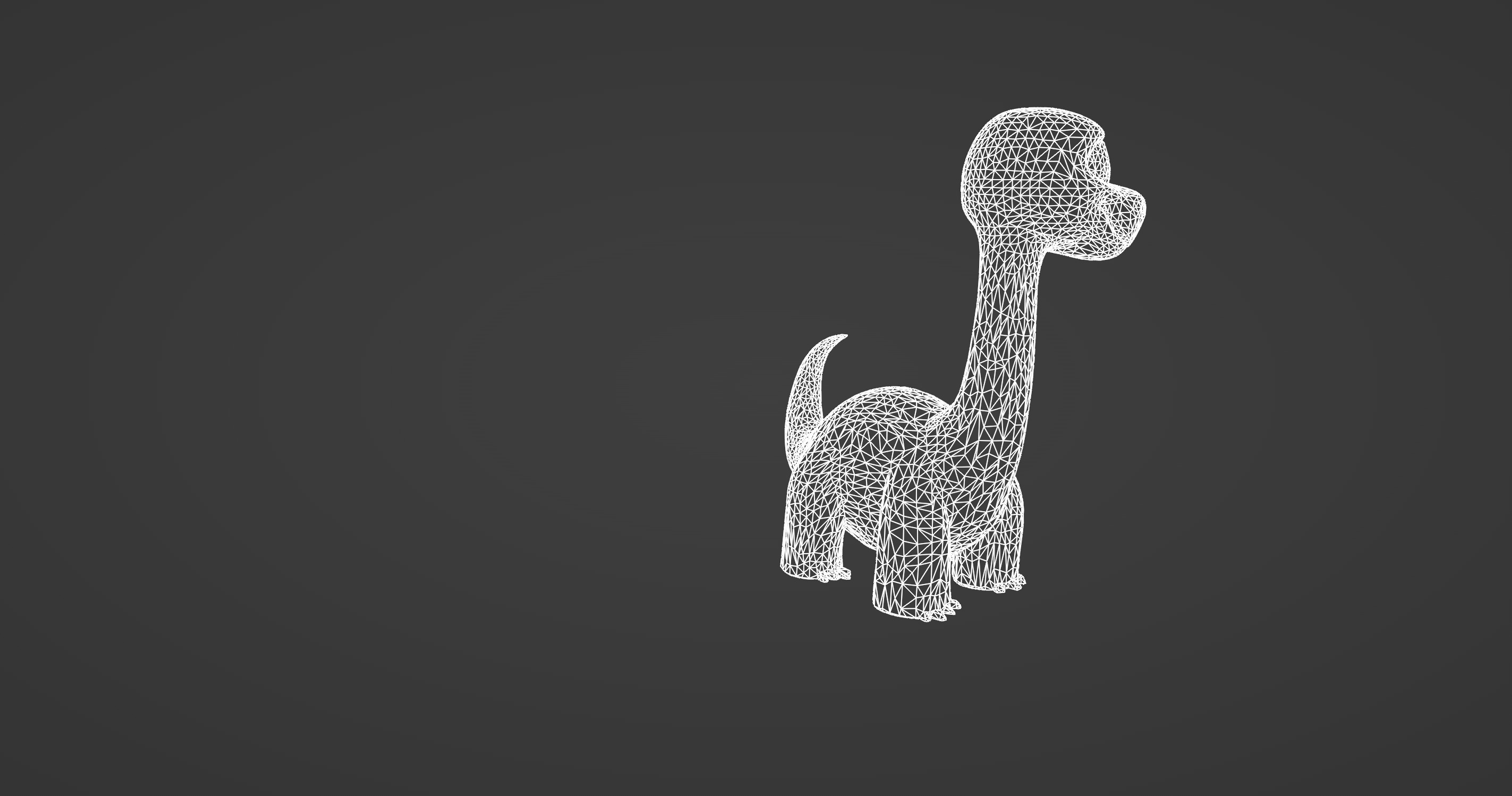 Cute Cartoon Dinosaur 3D Model   3D model_9