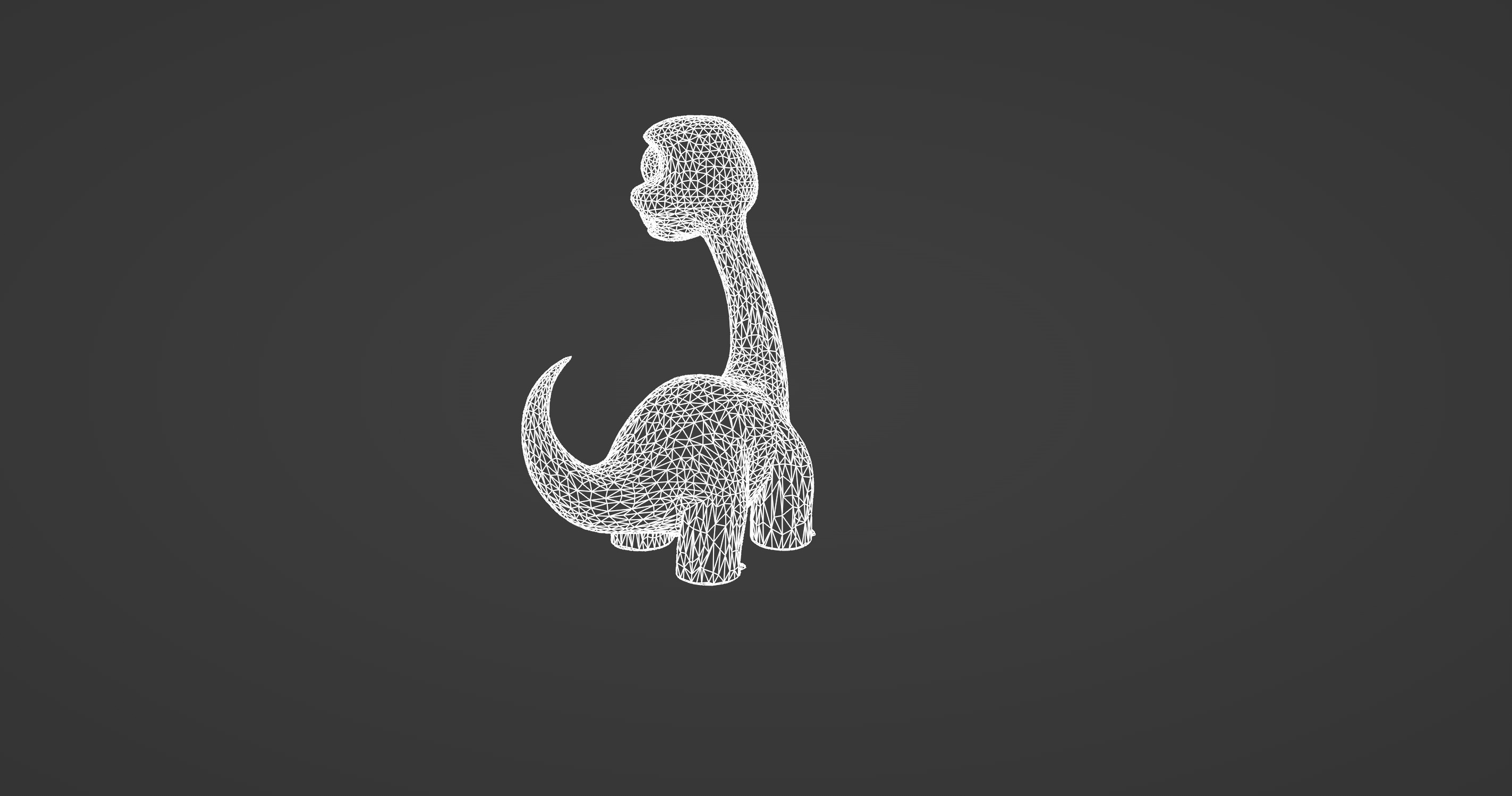 Cute Cartoon Dinosaur 3D Model   3D model_10