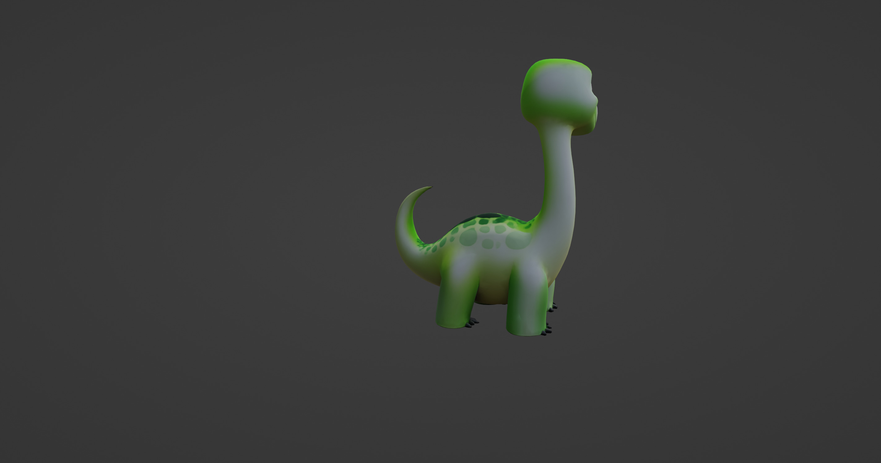 Cute Cartoon Dinosaur 3D Model   3D model_4