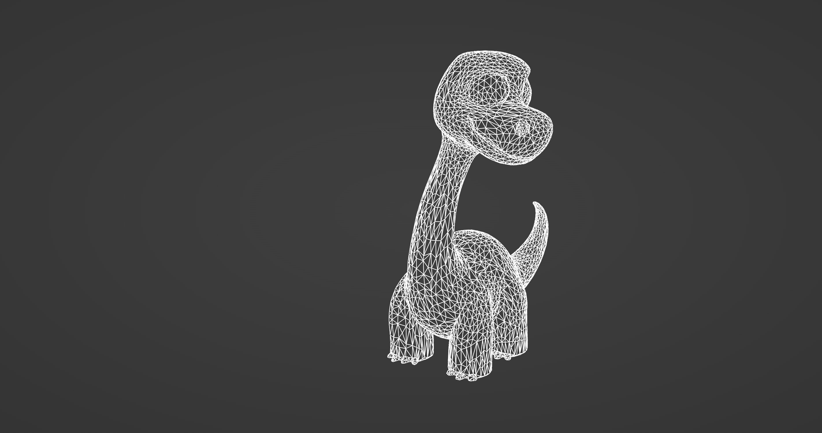 Cute Cartoon Dinosaur 3D Model   3D model_8