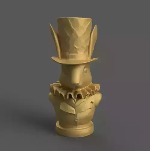 Vintage Bunny planter- candy dish- urn- candle holder