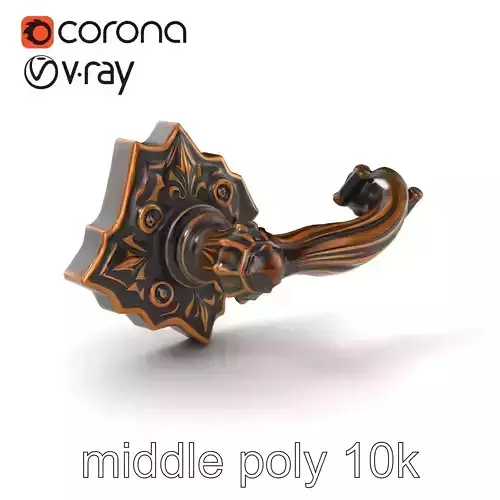Gothic Decorative Handle model pack Low-poly 3D model