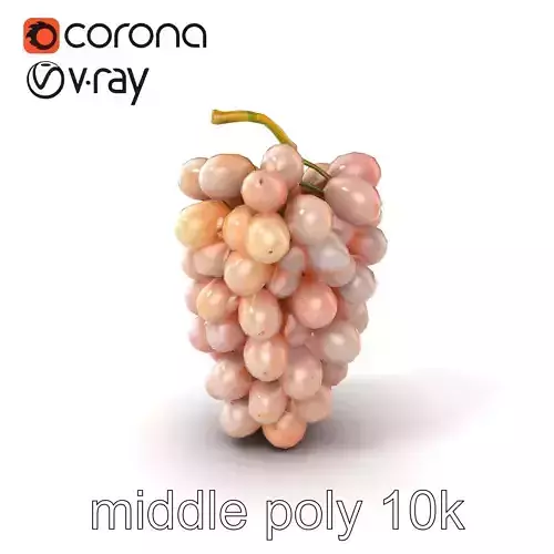 Pastel Grape Cluster Delicate Model Pack