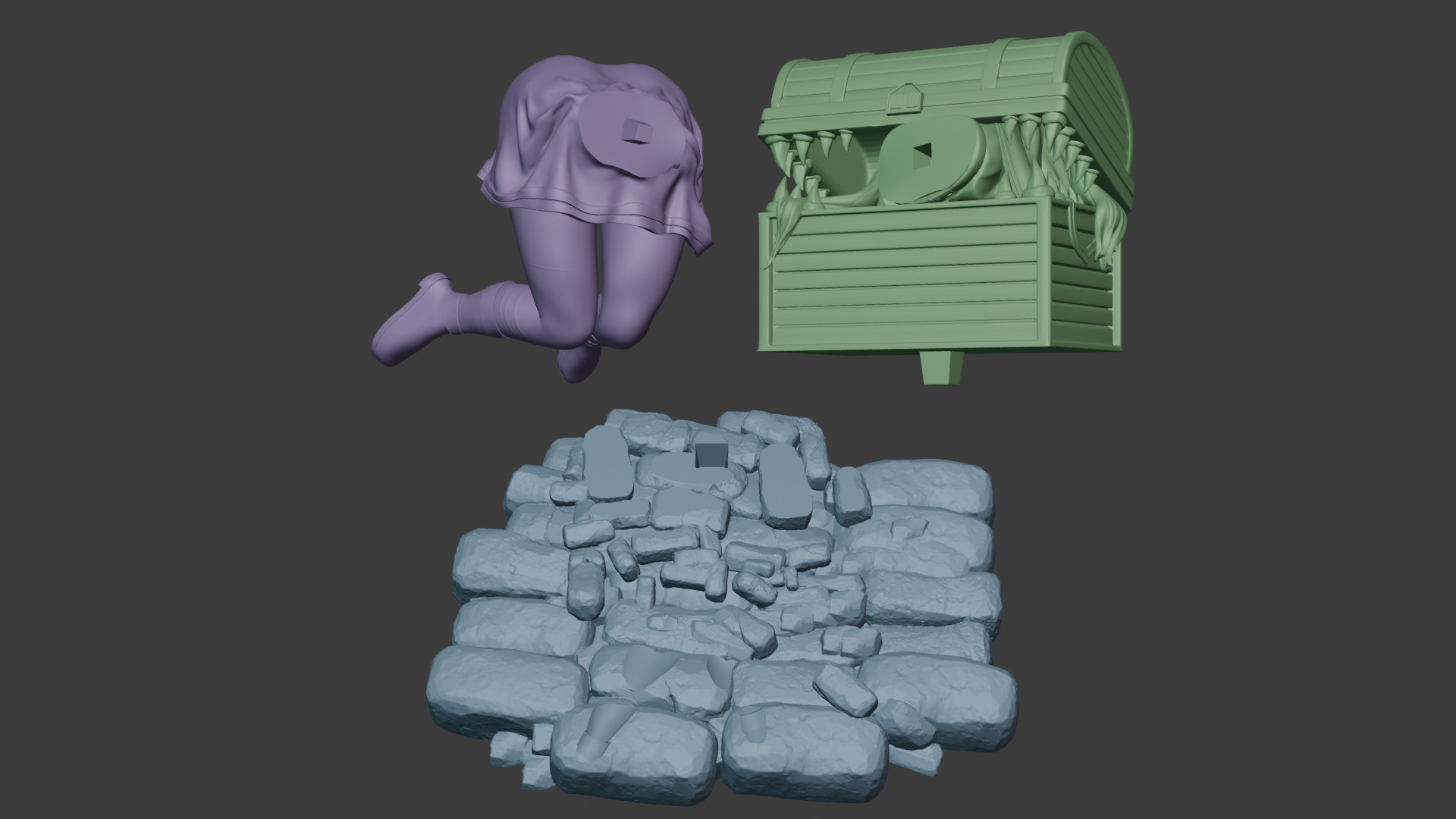 Frieren and Chest  3D print model_4