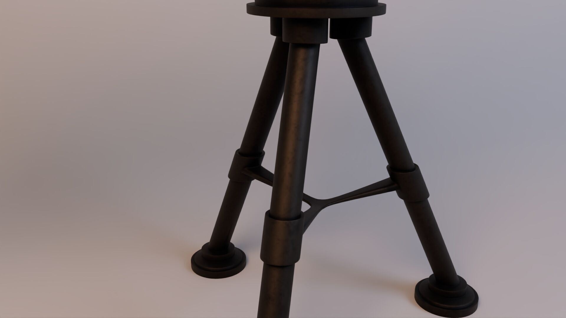 Realistic Astronomical Telescope Low-poly 3D model_11