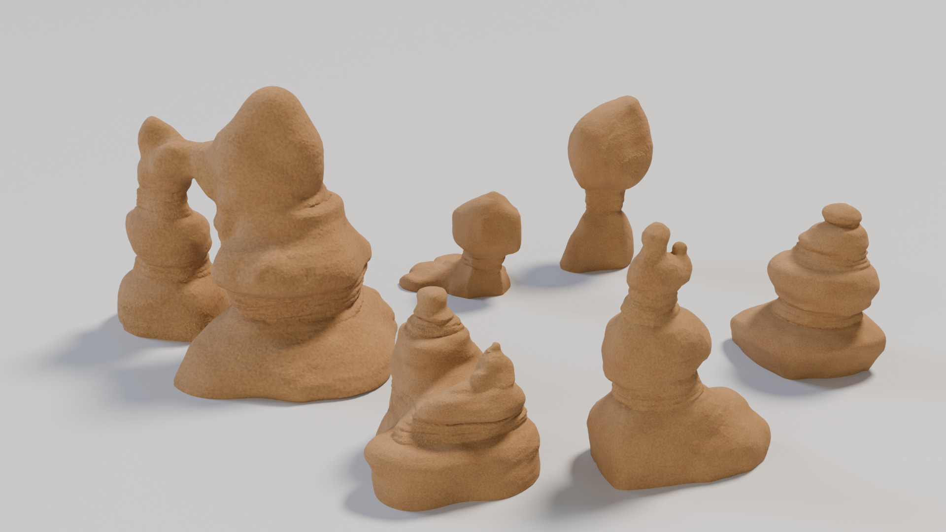 Model Railway - HO Scale Landscape - Thunder Mountain Hoodoos 3D print model_1