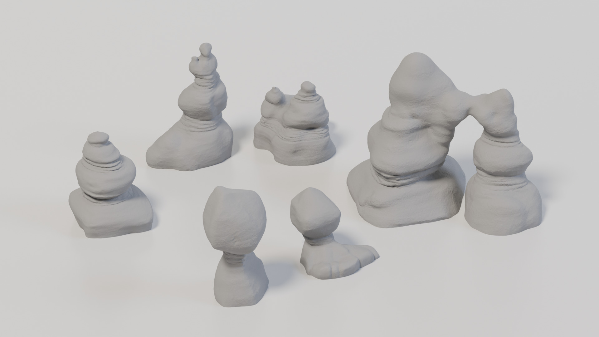 Model Railway - HO Scale Landscape - Thunder Mountain Hoodoos 3D print model_2