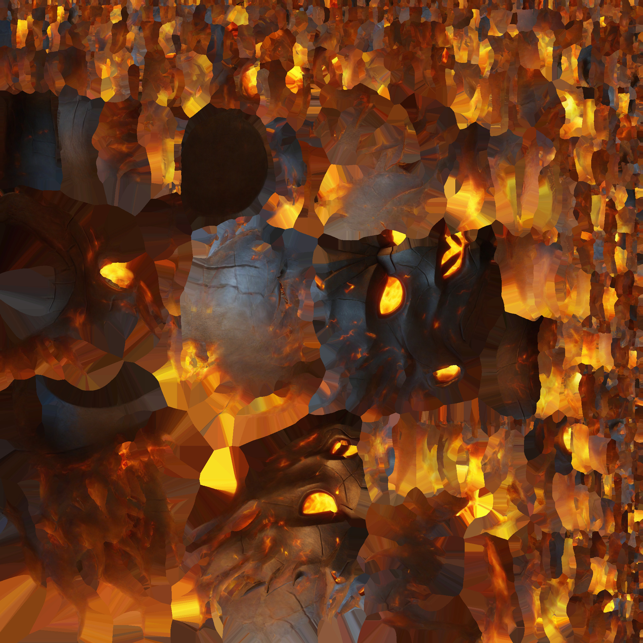 3d Model Fire Elemental Antihero 3D model_9