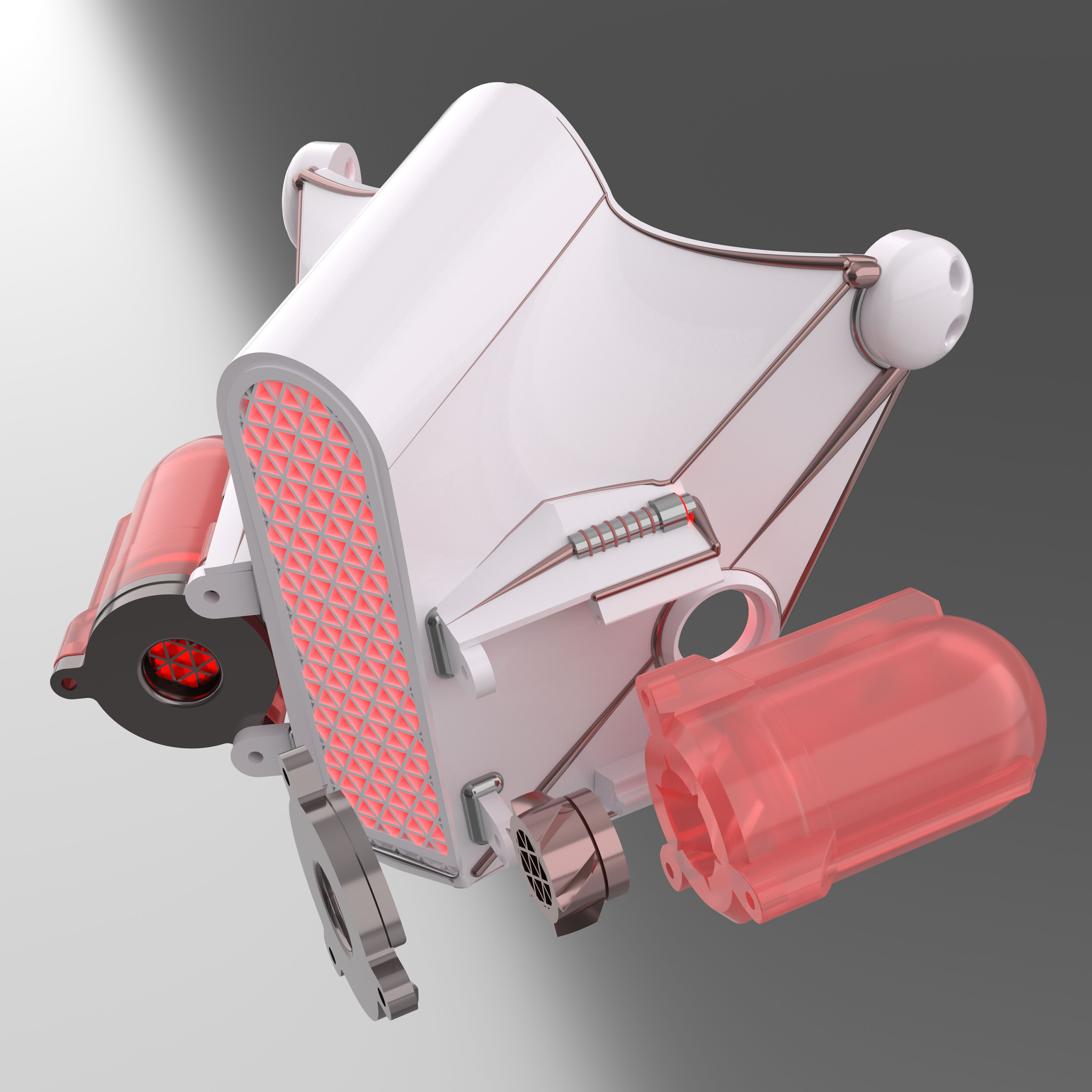 FUNCTIONAL CYBER GASMASK MK1 3D print model_1