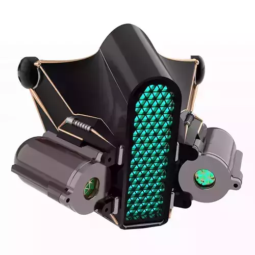FUNCTIONAL CYBER GASMASK MK1