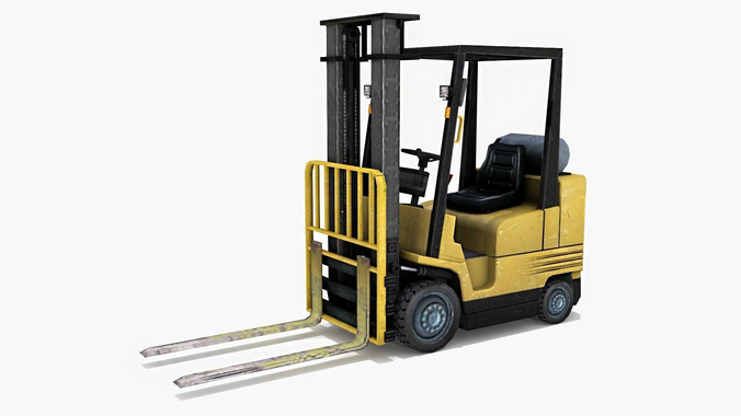 Forklift Truck  Low-poly 3D model