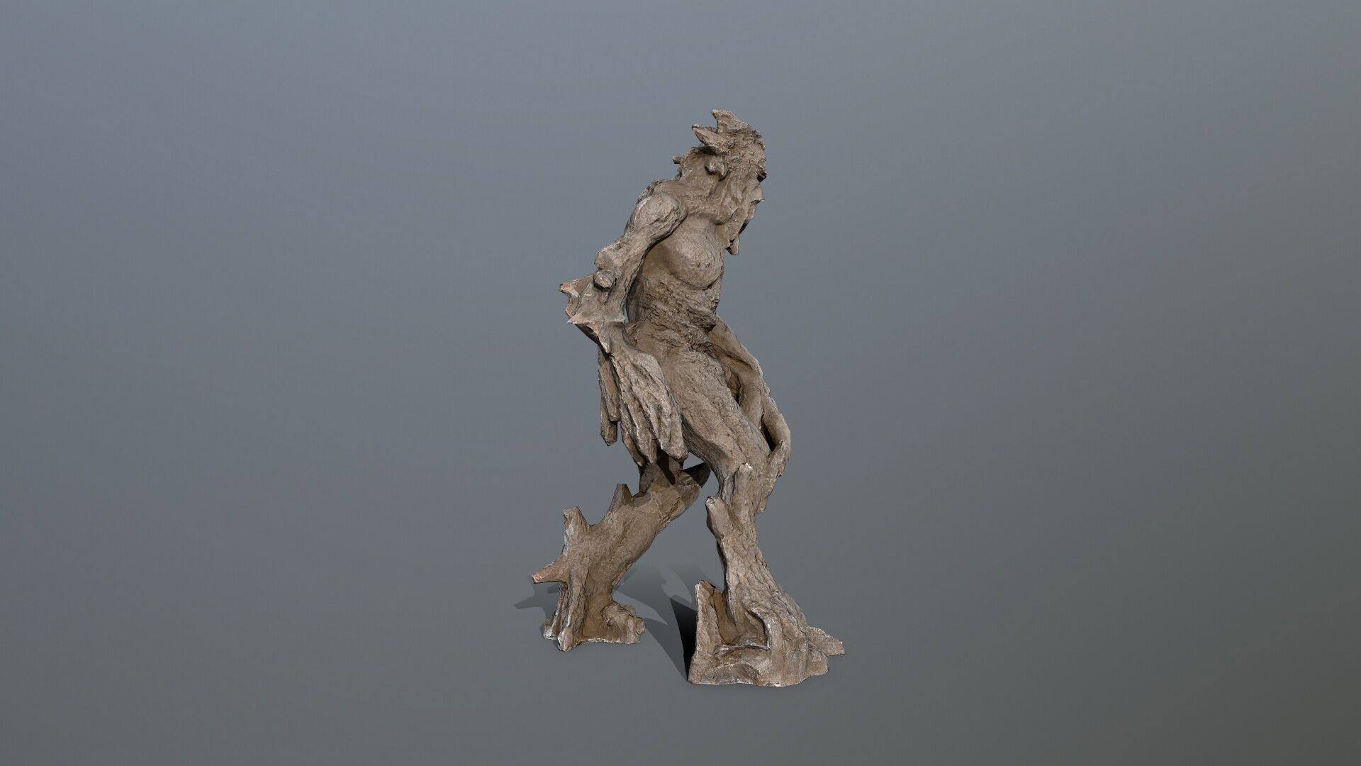 Golem Low-poly 3D model_8