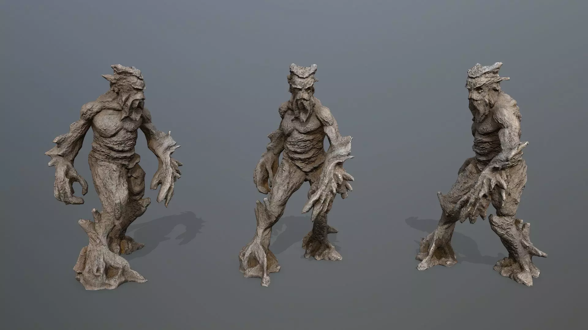 Golem Low-poly 3D model_0