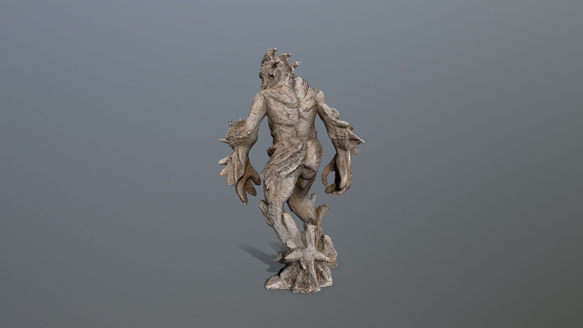 Golem Low-poly 3D model_5