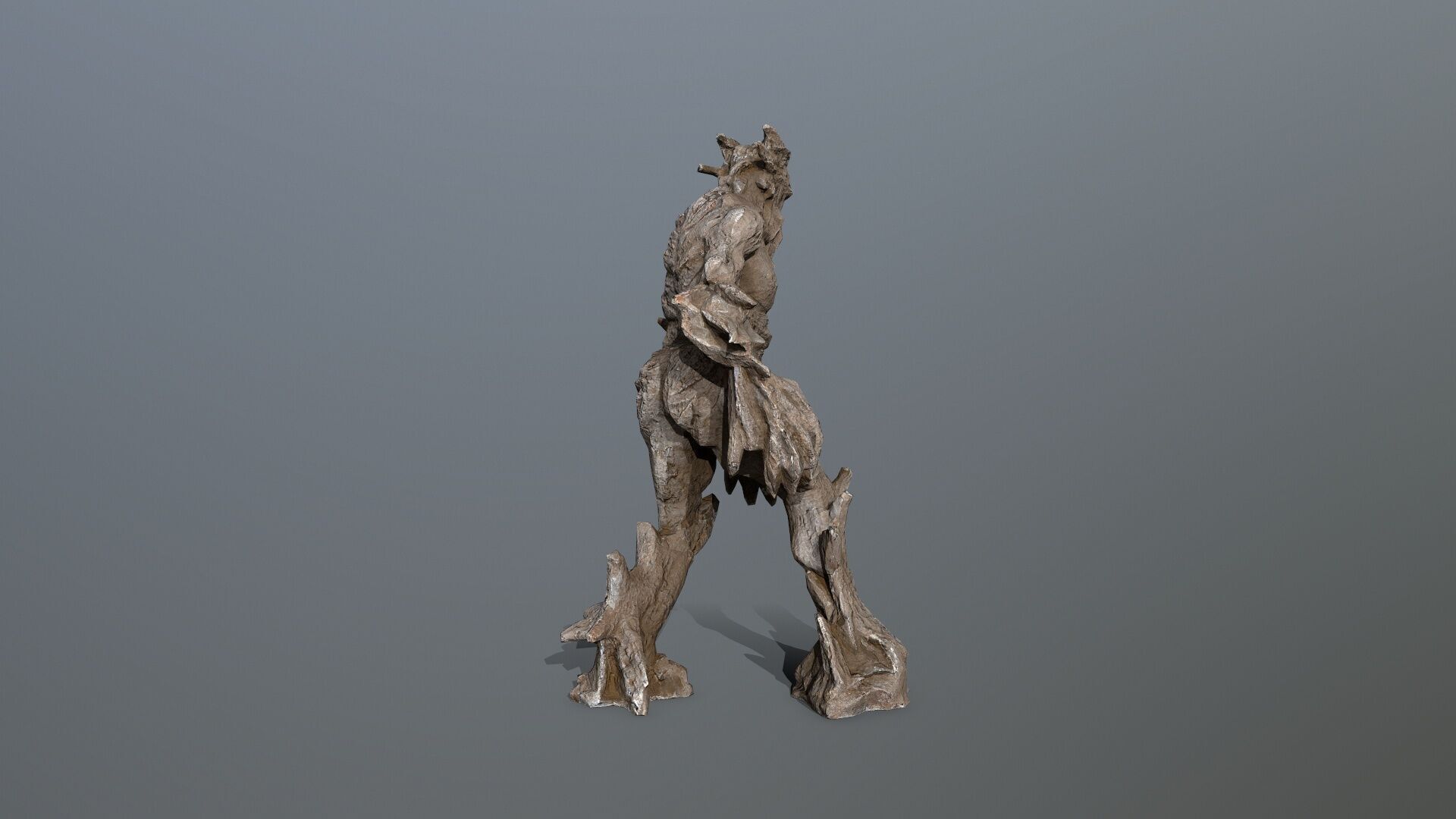 Golem Low-poly 3D model_7