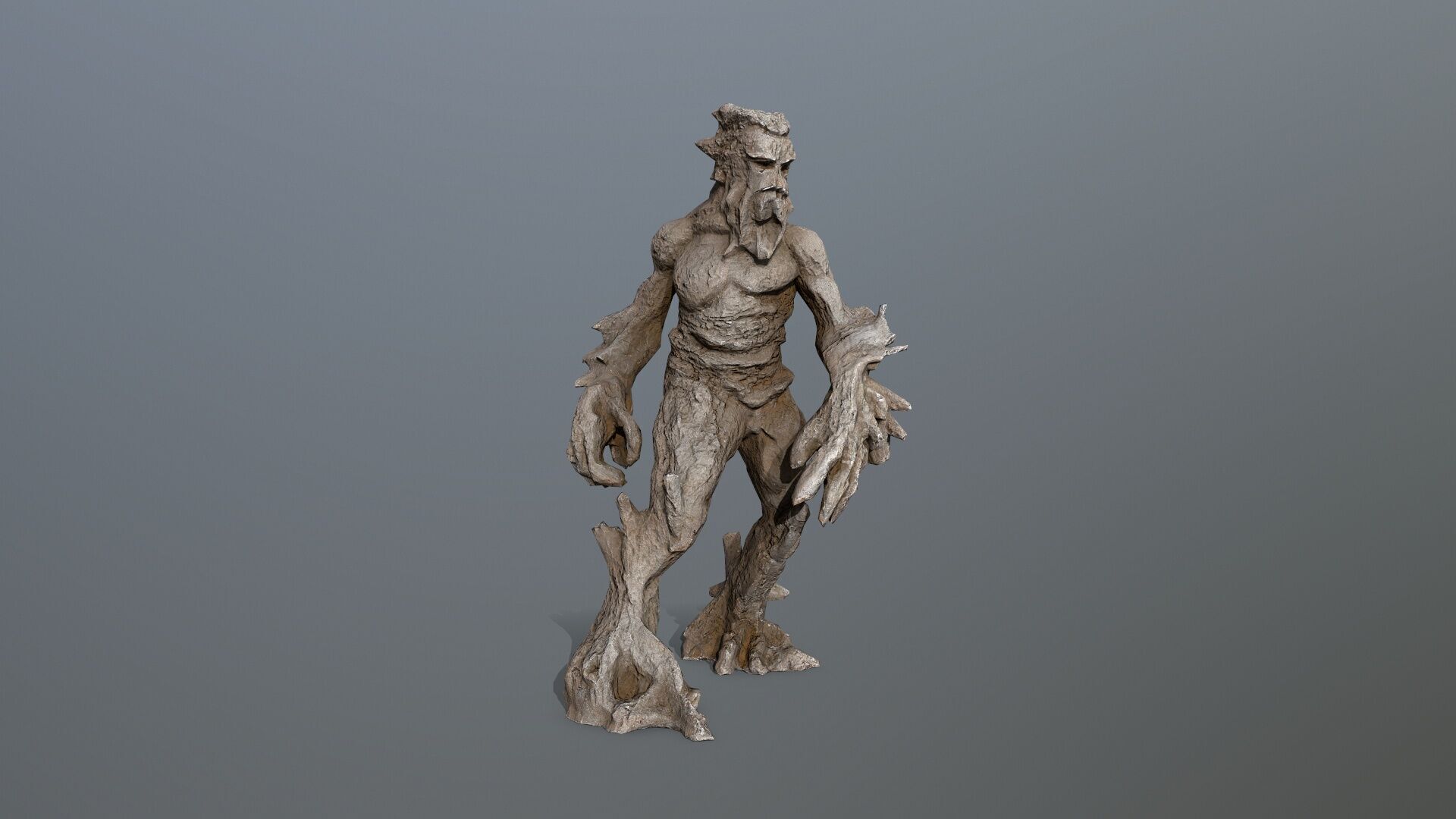 Golem Low-poly 3D model_10