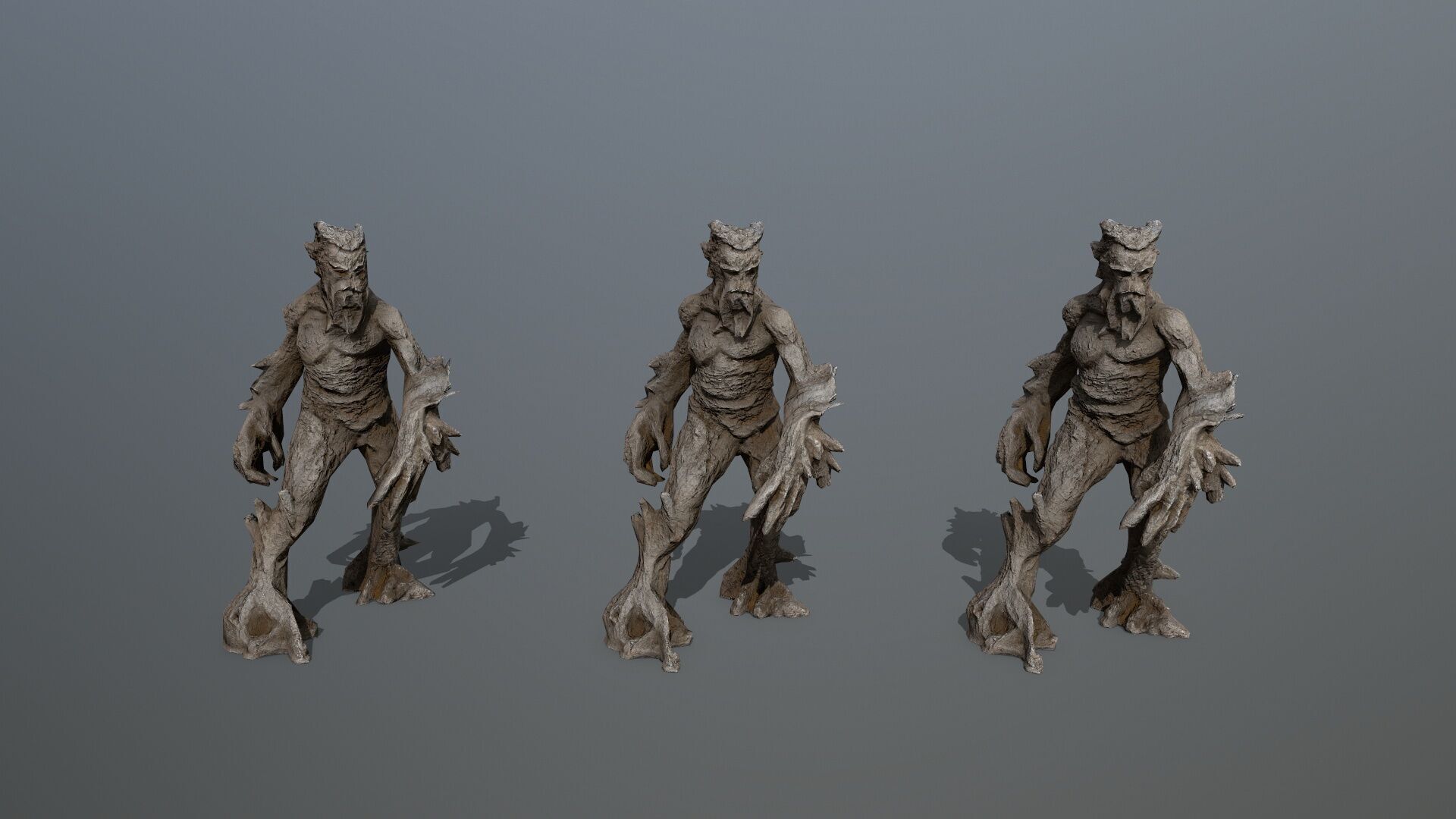 Golem Low-poly 3D model_11
