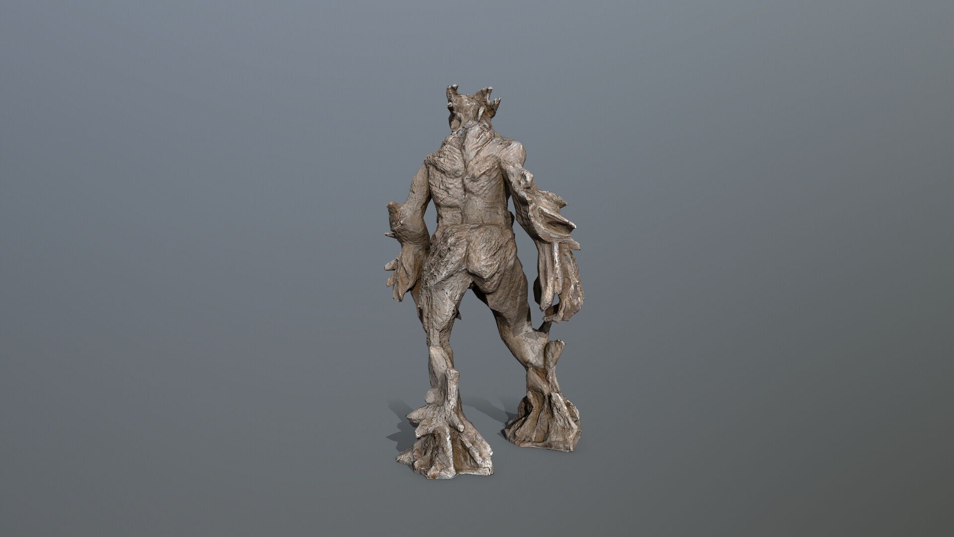Golem Low-poly 3D model_6