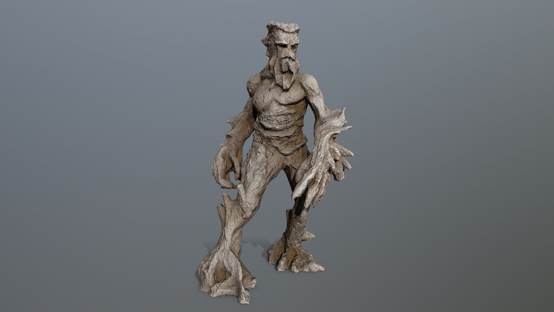 Golem Low-poly 3D model_1