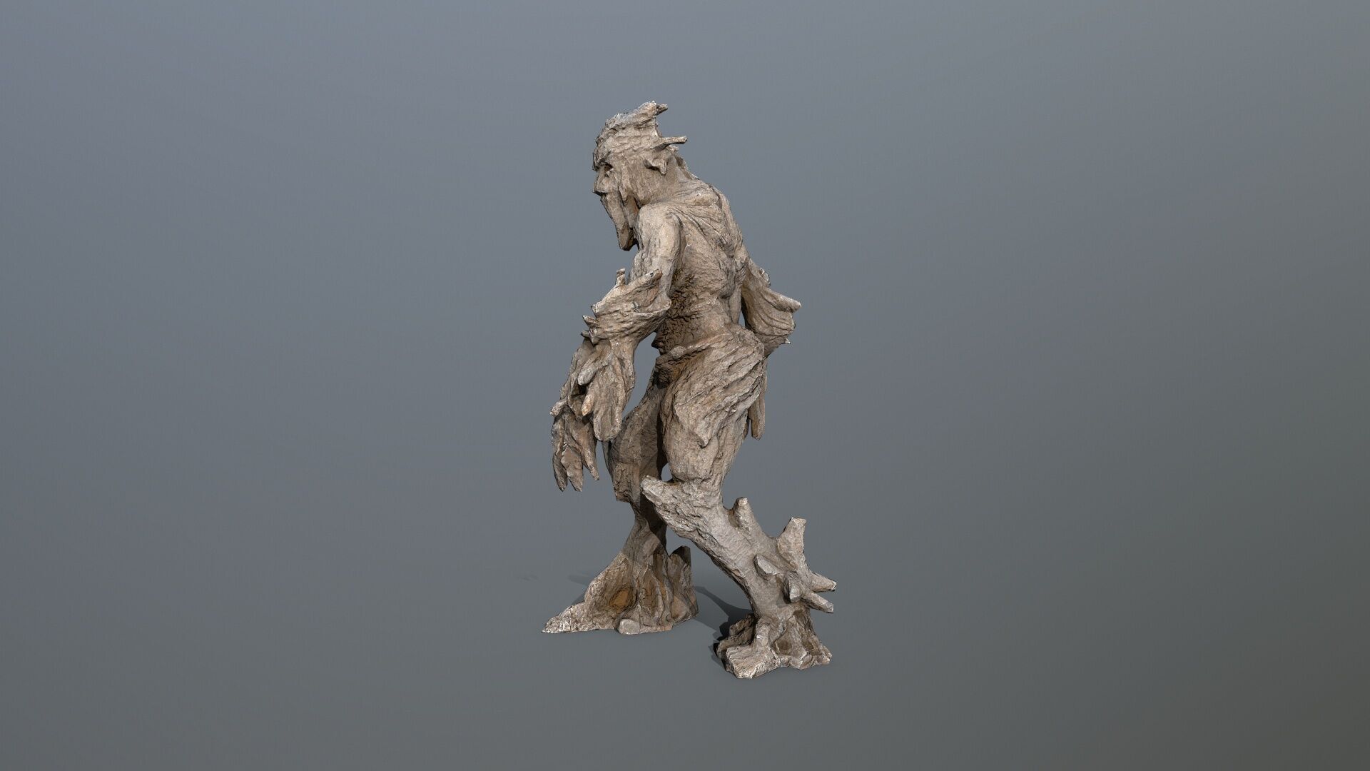 Golem Low-poly 3D model_4