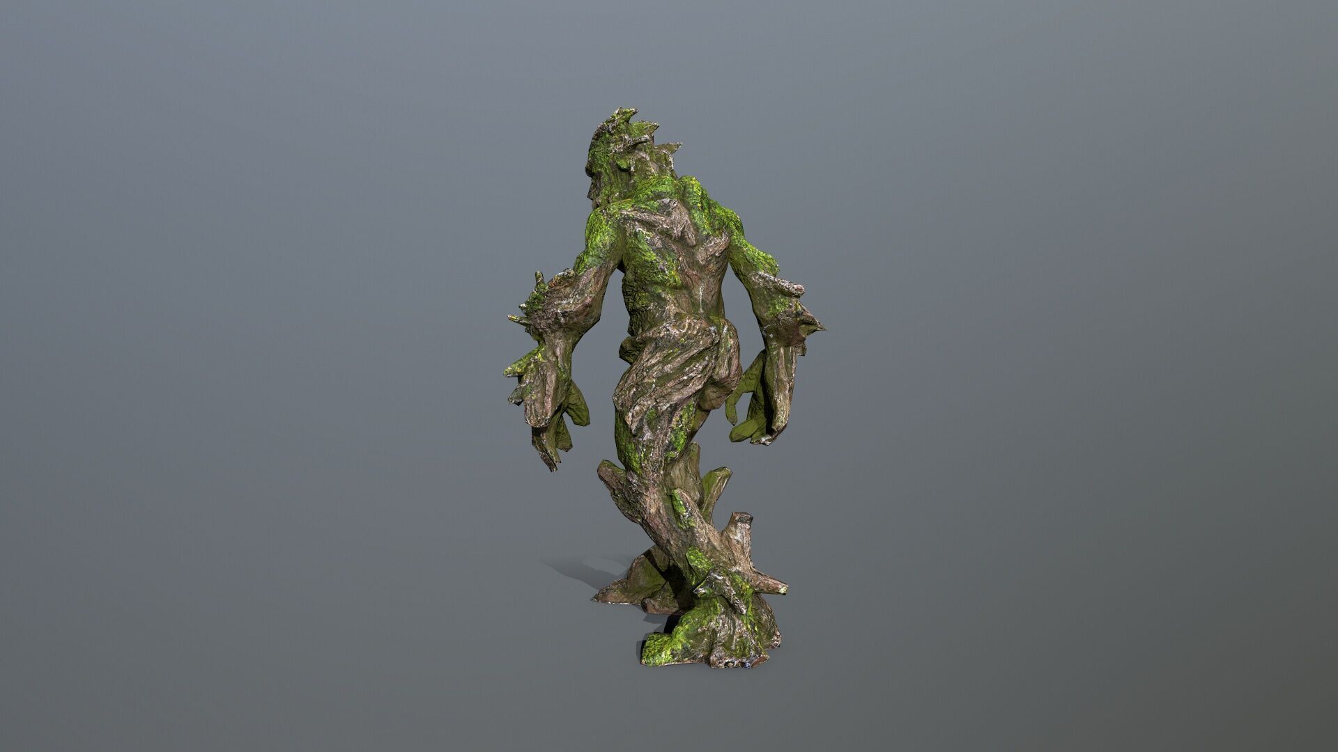 Golem Low-poly 3D model_7