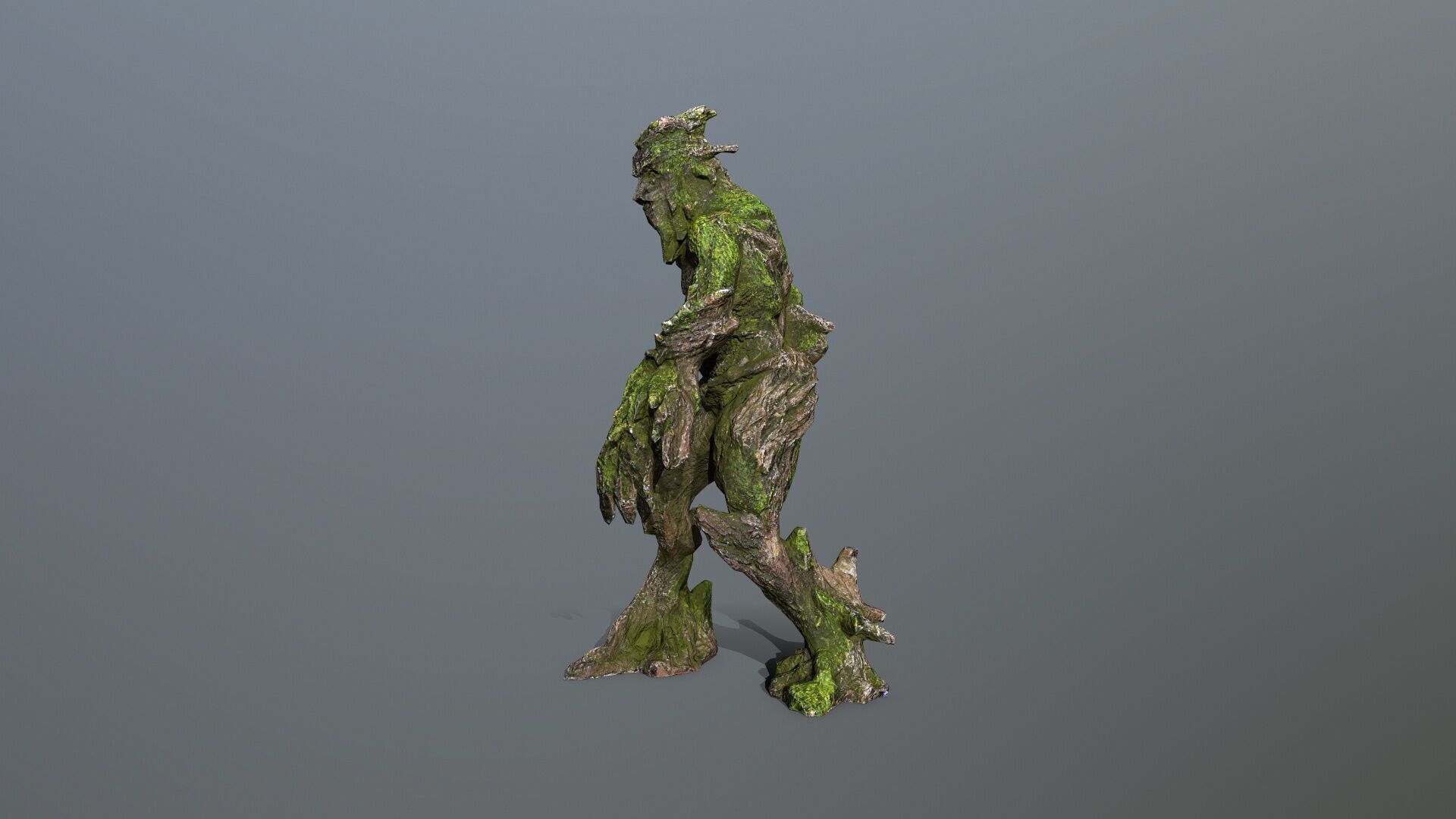 Golem Low-poly 3D model_8