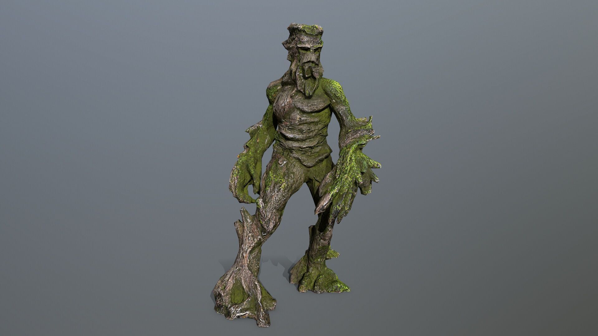 Golem Low-poly 3D model_1