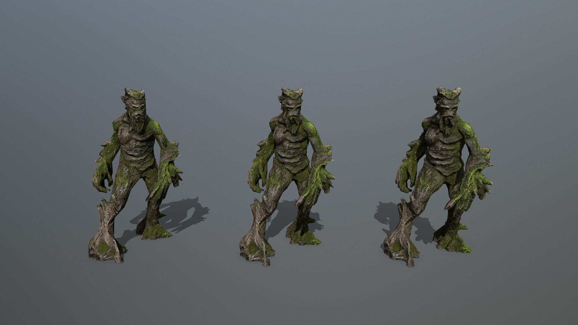 Golem Low-poly 3D model_11