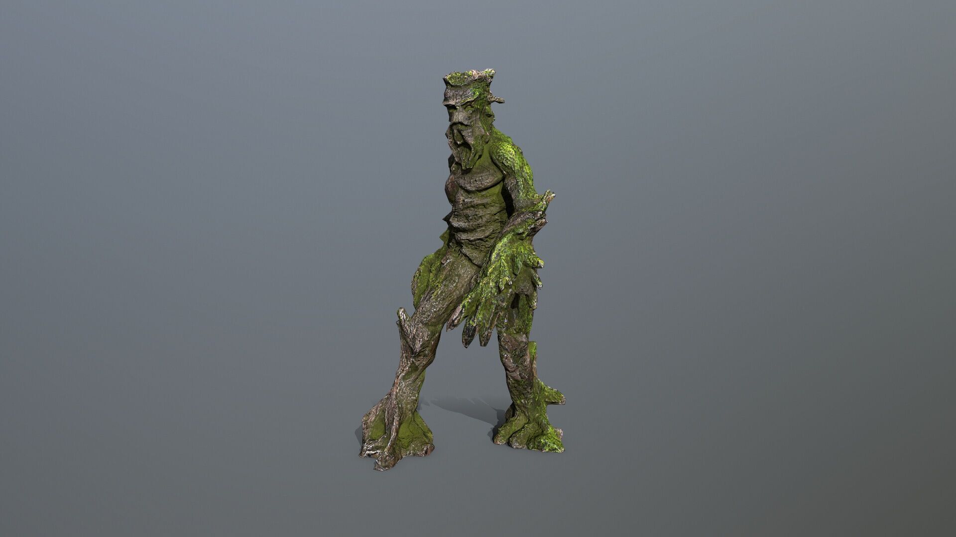 Golem Low-poly 3D model_9
