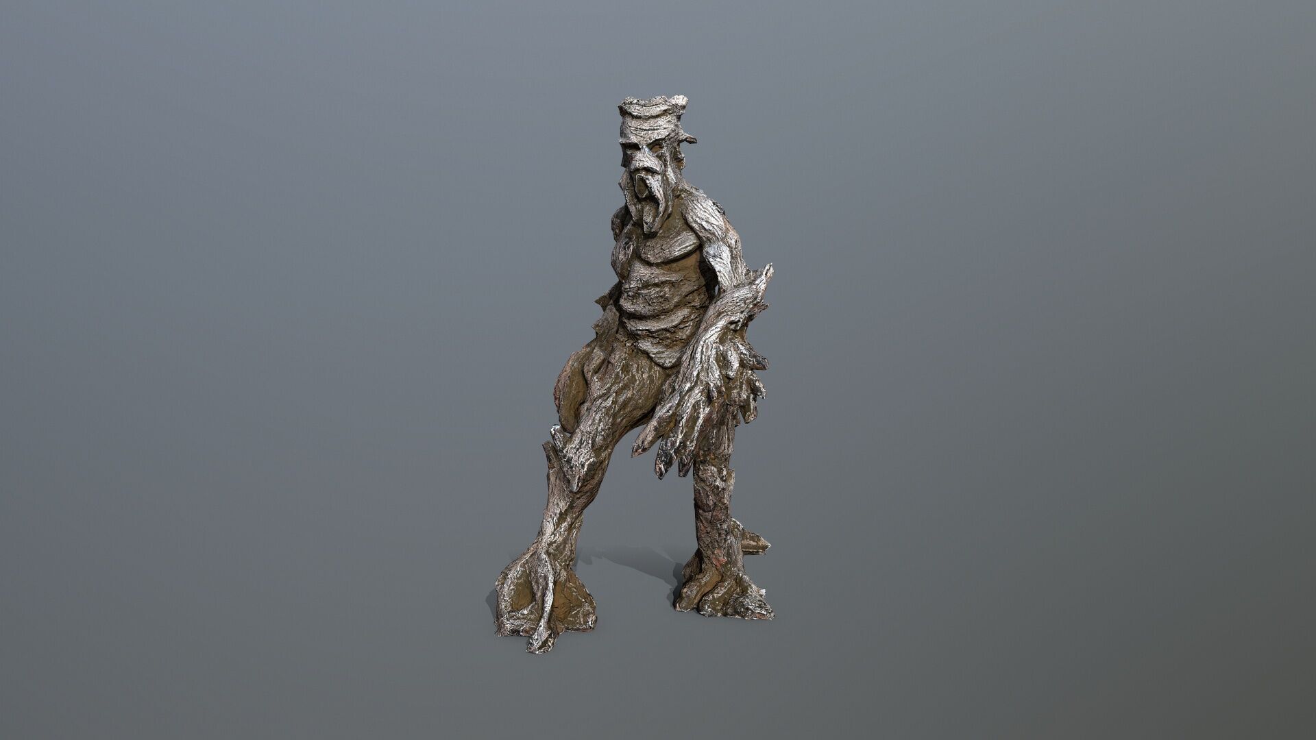 Golem Low-poly 3D model_9