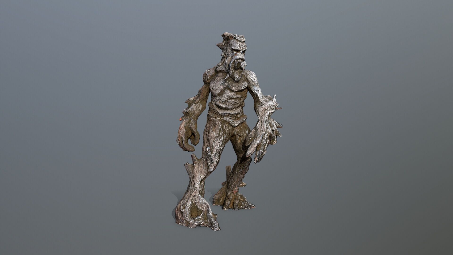 Golem Low-poly 3D model_10